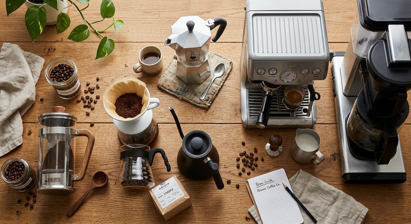Kaffemaskintyper jämförda: Hitta din perfekta bryggart